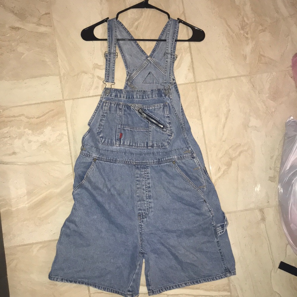 SQZ Squeeze Cotton Jean Overalls; Size Medium